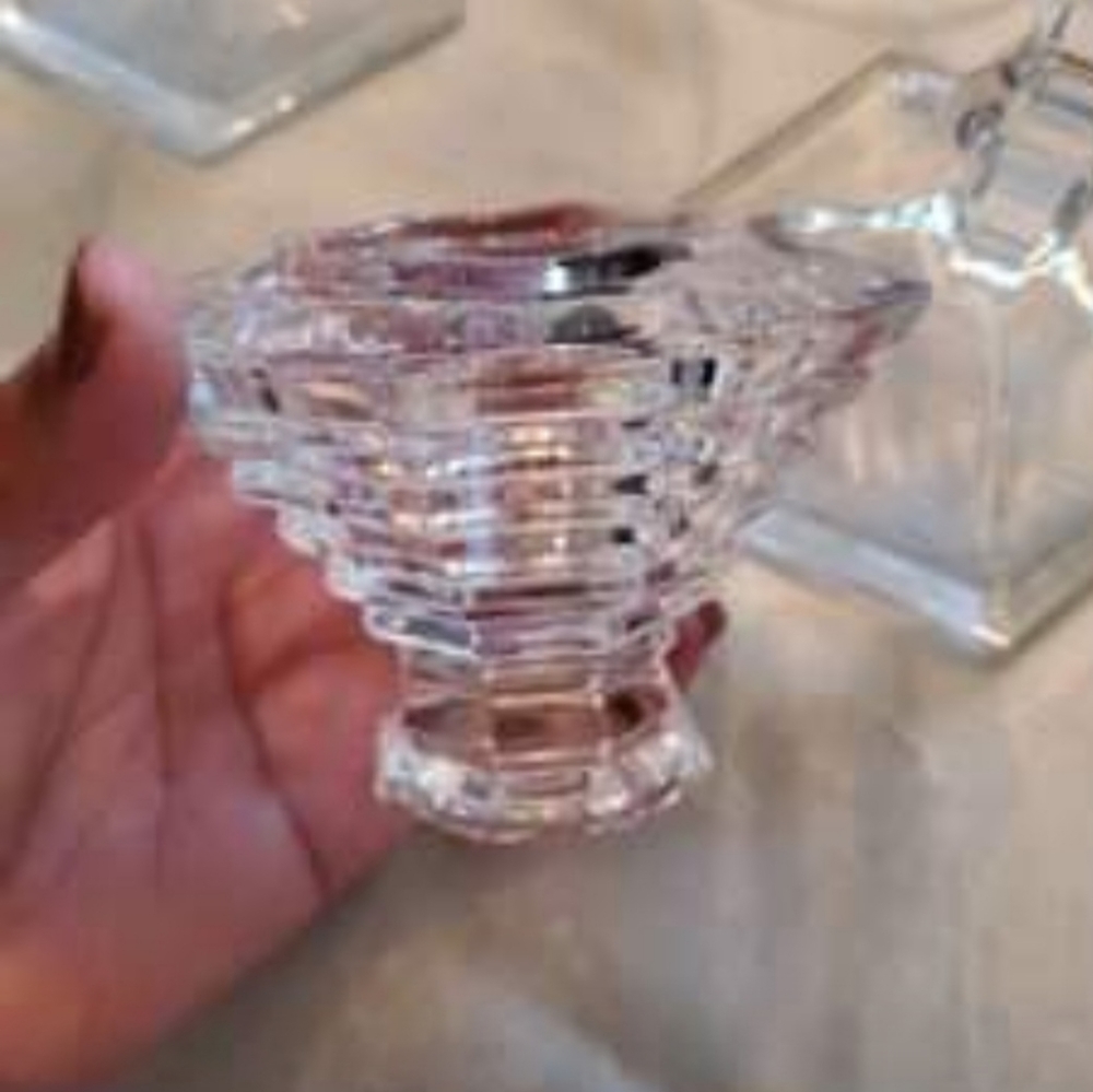 Crystal candle holder